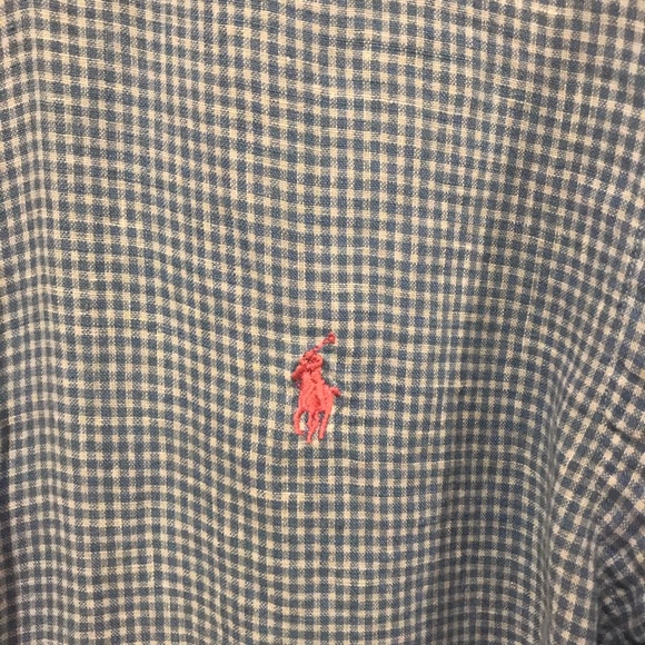 PRIVATELY SOLD!!! Ralph Lauren linen blue and - Picture 3 of 9